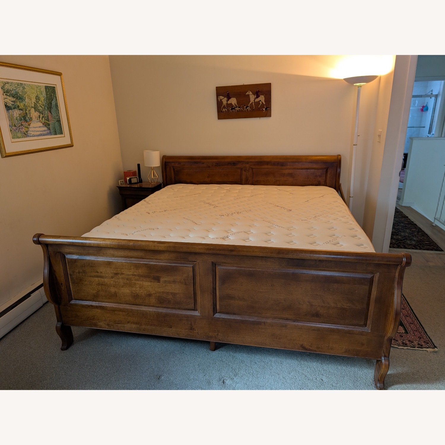 Quality Ethan Allen King Wood Bed - image-2