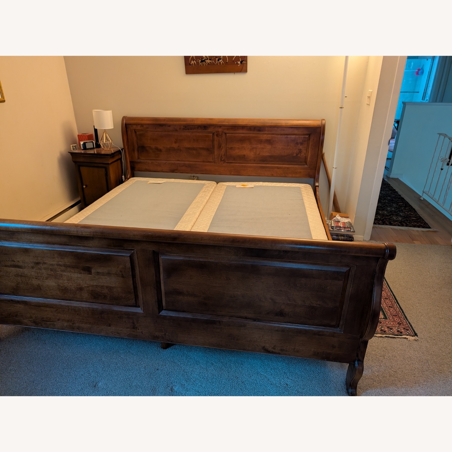 Quality Ethan Allen King Wood Bed  - image-7