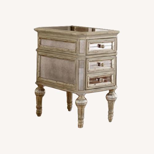 Used Horchow Dresden Gold Mirrored Glass Nightstands for sale on AptDeco