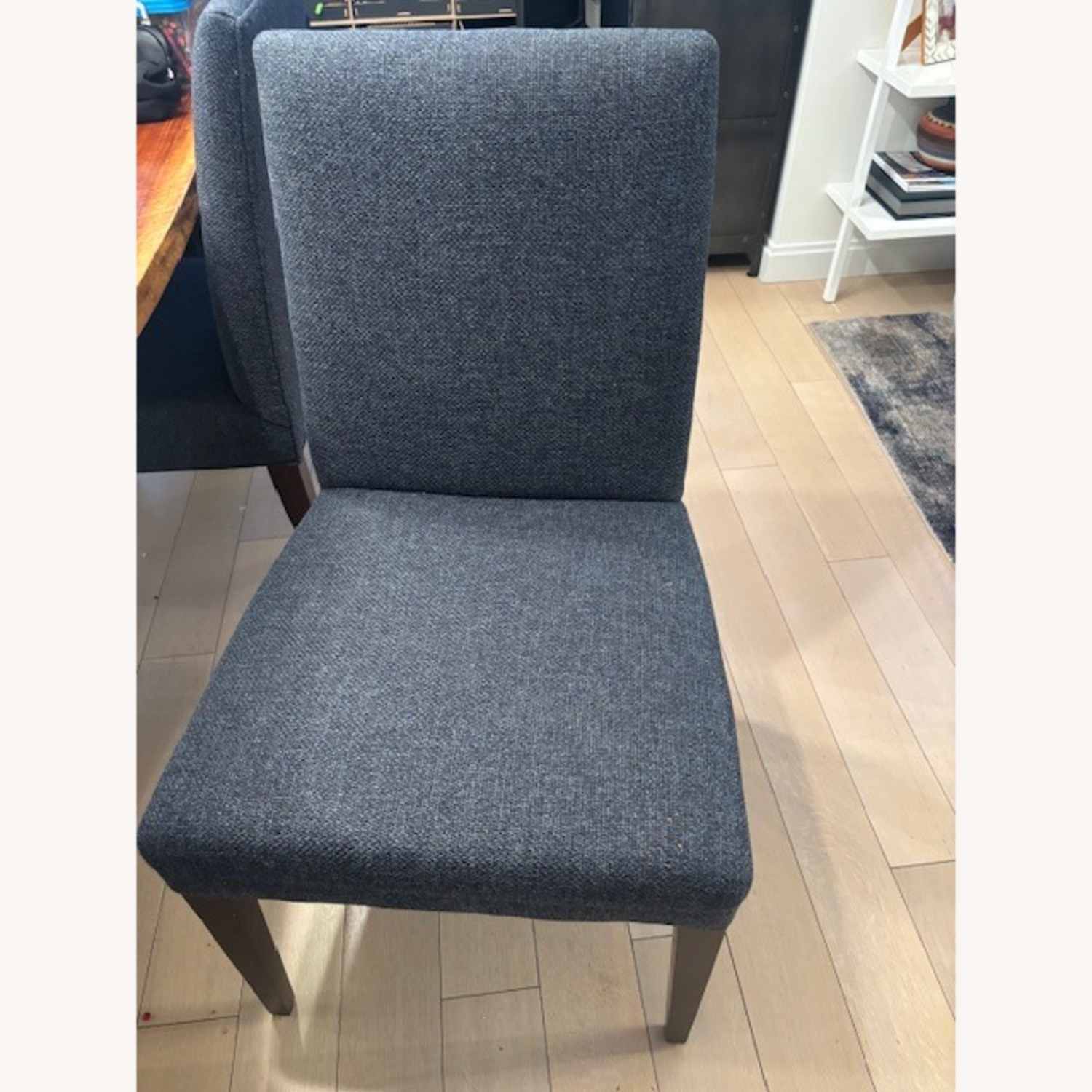 Room & Board Peyton Blue Fabric Dining Chairs - image-4