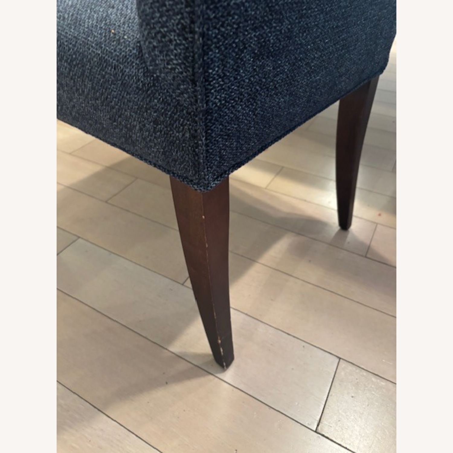 Room & Board Peyton Blue Fabric Dining Chairs - image-6