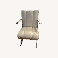 Natural Faux Leather Dining Chairs