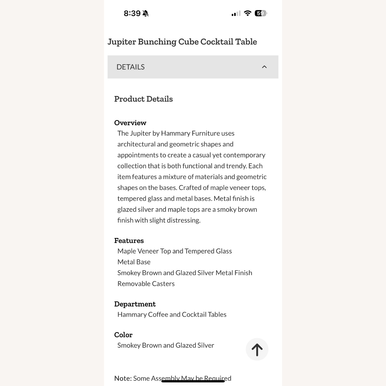 Hammary Jupiter Dark Brown Wood Coffee Table - image-12