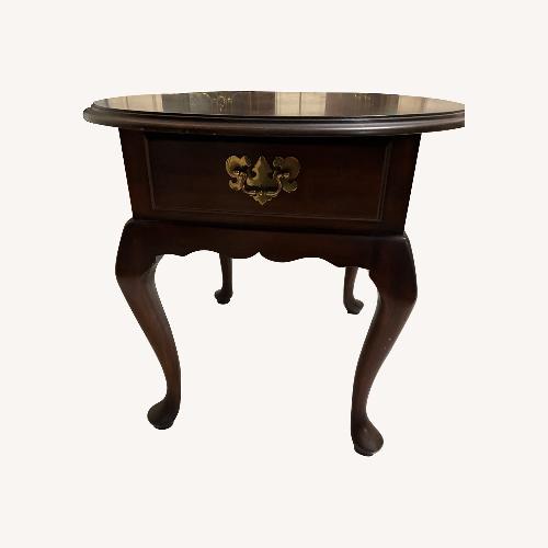 Used Harden Furniture Dark Brown Side Table for sale on AptDeco