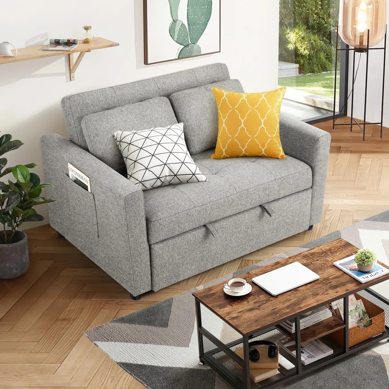 Wayfair Dark Gray 2 Seater Sofa - image-5