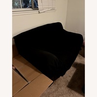100 Essentials Black 2 Seater Sofa