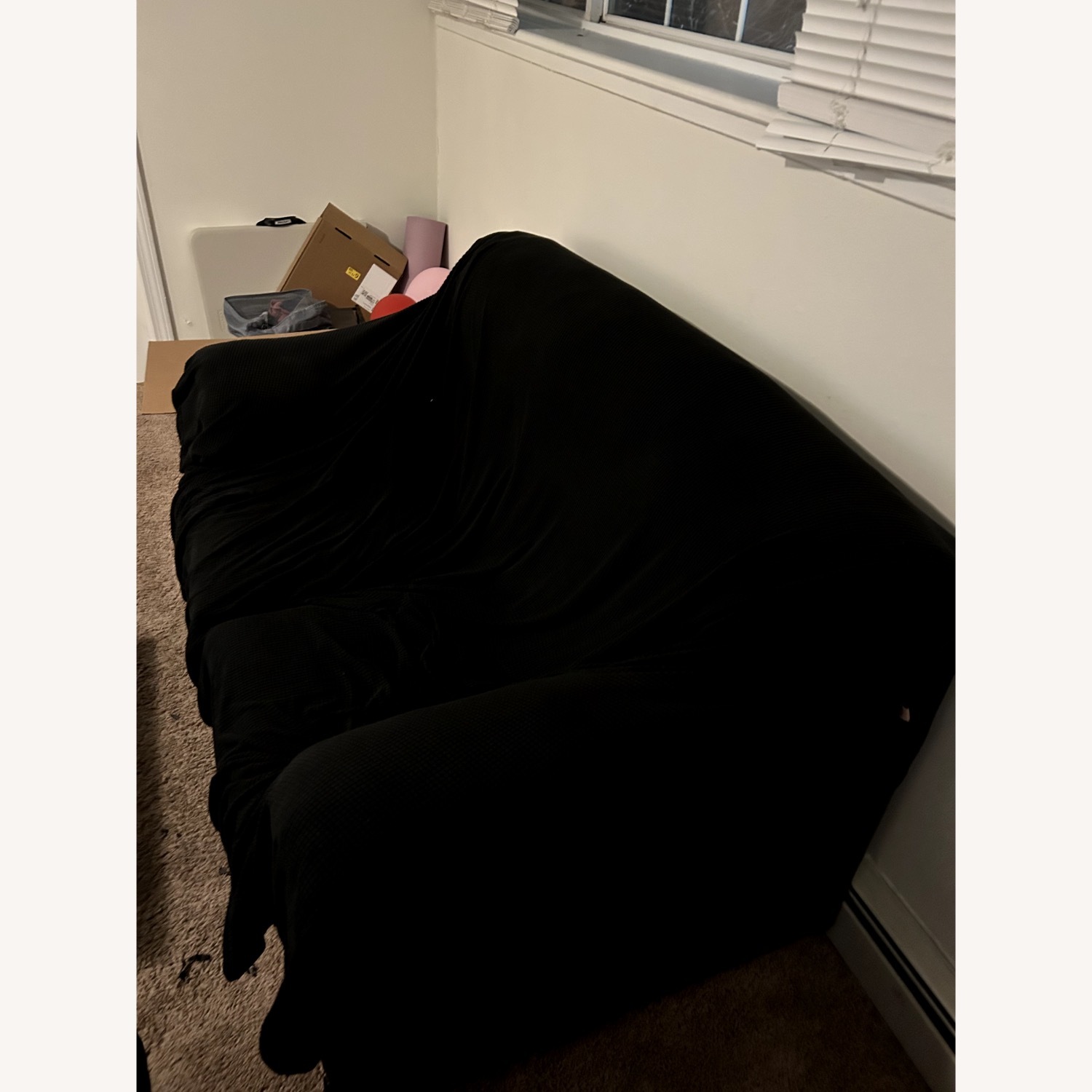 100 Essentials Black 2 Seater Sofa - image-3