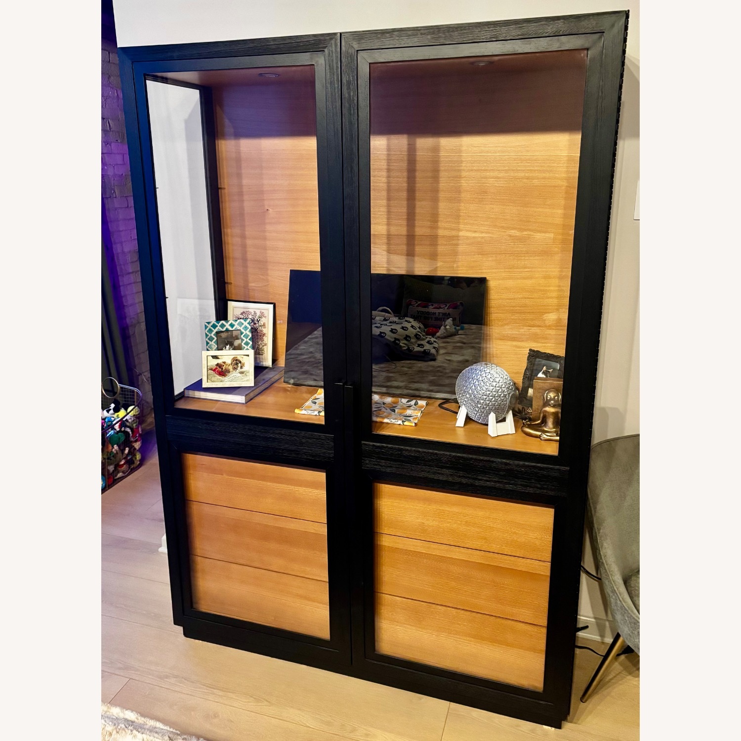 Crate & Barrel Calypso Black Wood Sideboard - image-2