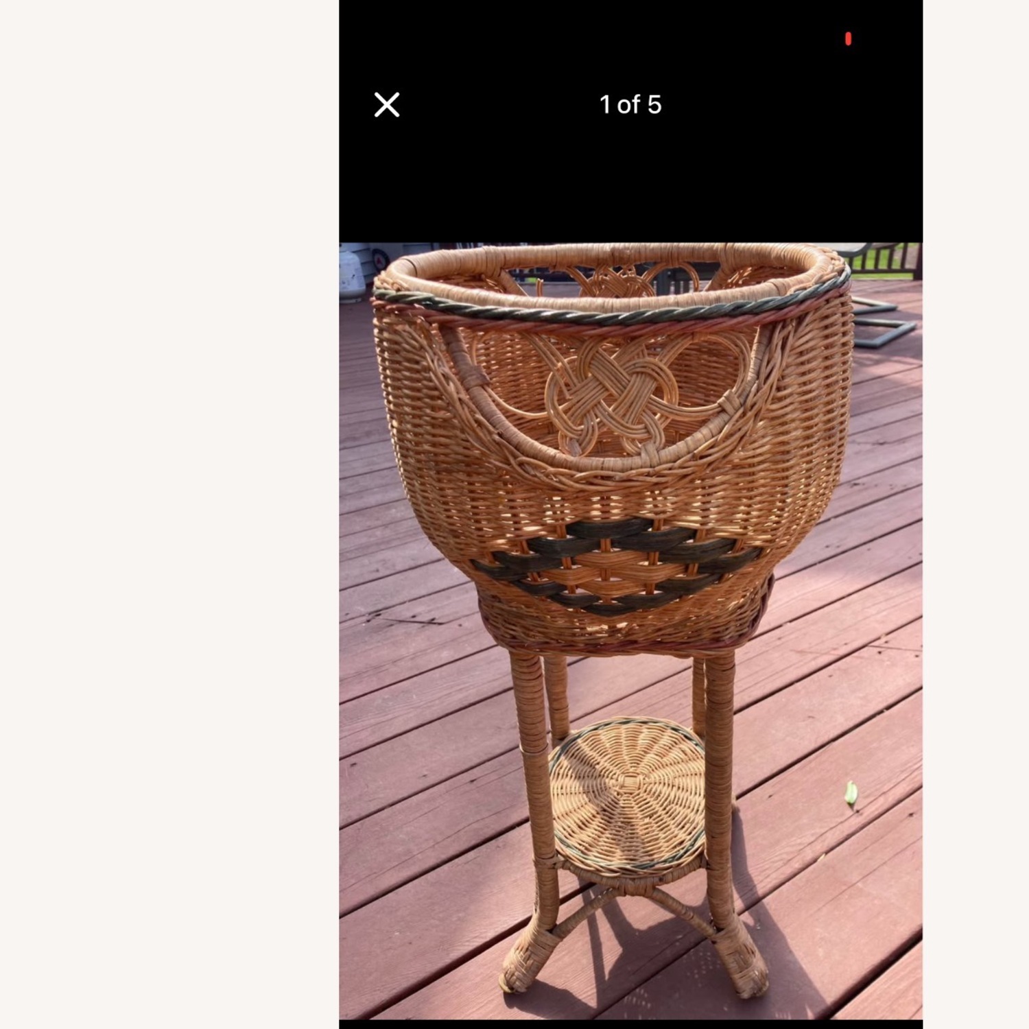 Vintage/Antique Natural Planter - image-5