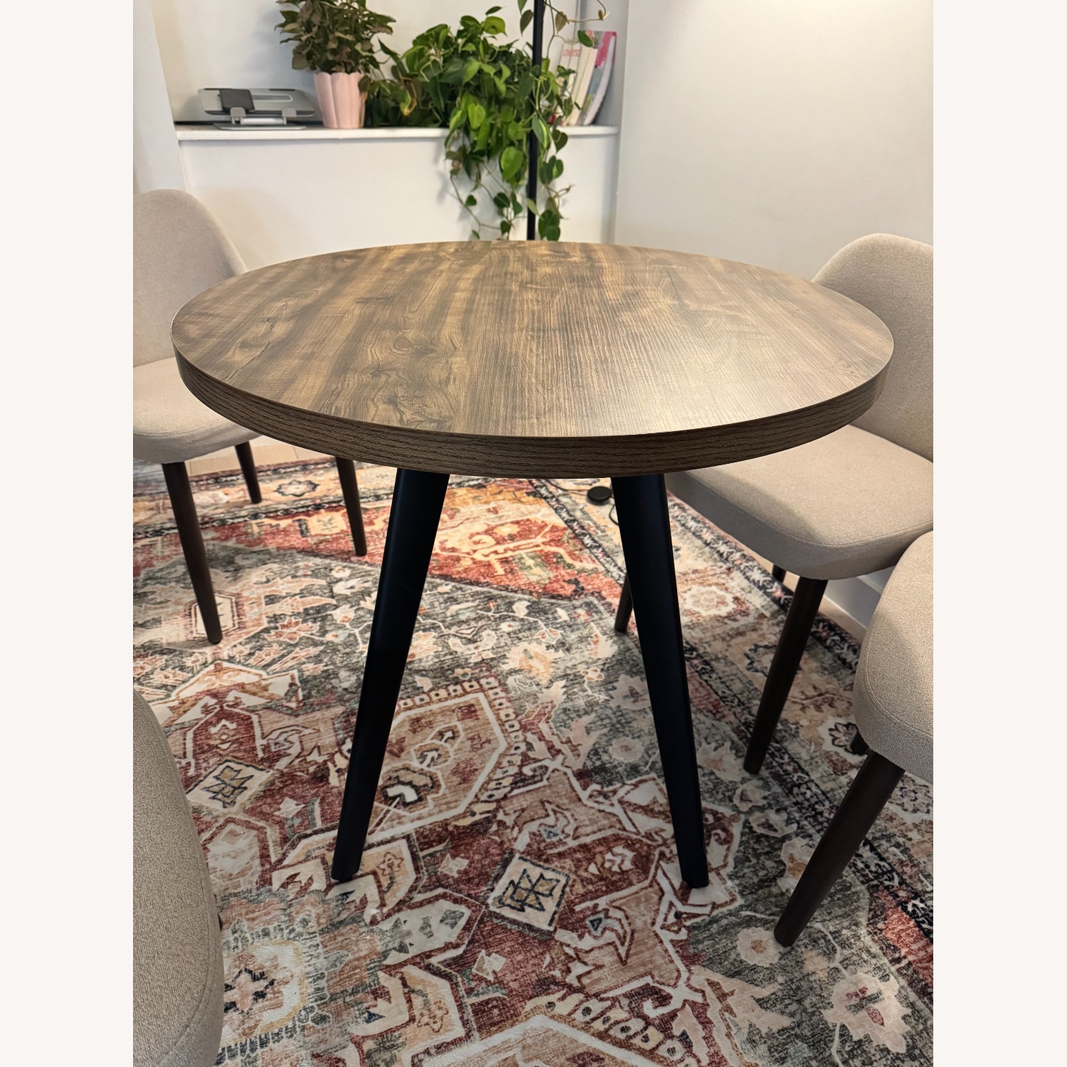 Wayfair Dark Brown Wood Dining Table - image-1