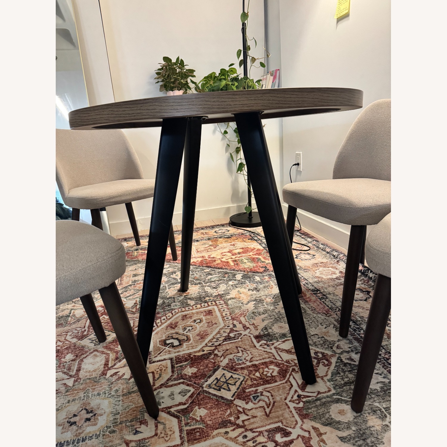 Wayfair Dark Brown Wood Dining Table - image-3