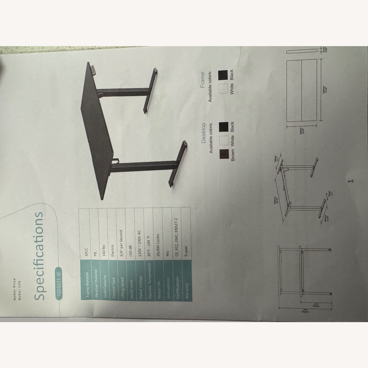 Electric Standing Desk - image-2