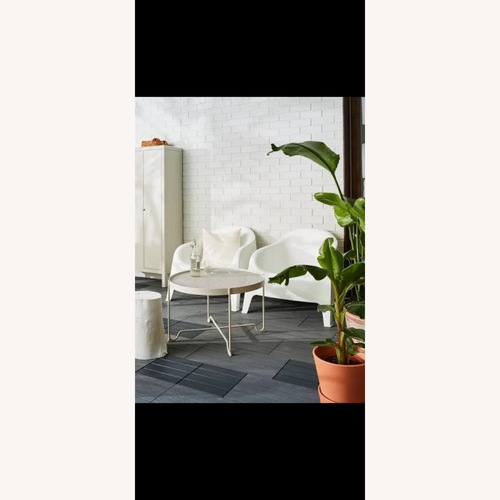 Used IKEA White Outdoor Armchair for sale on AptDeco