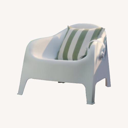 Used IKEA White Outdoor Armchair for sale on AptDeco