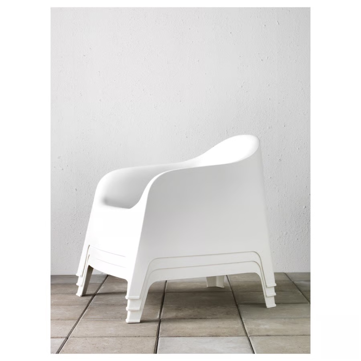 IKEA White Outdoor Armchair - image-3