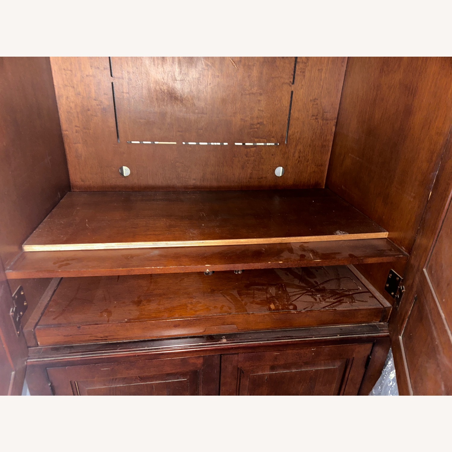 Hamilton Heritage Dark Brown Armoire - image-4