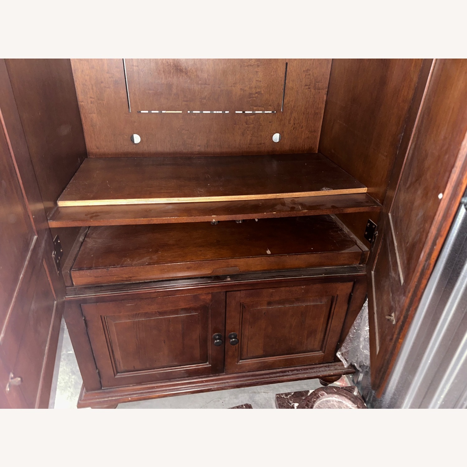 Hamilton Heritage Dark Brown Armoire - image-3