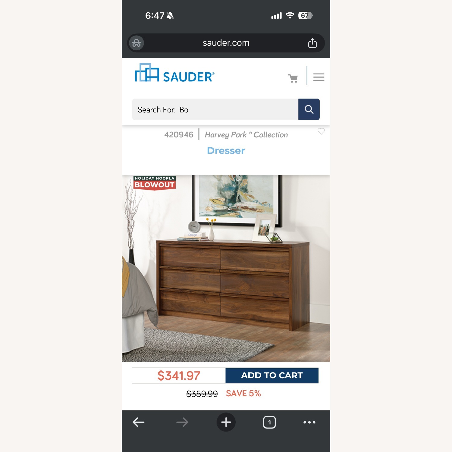 Sauder Harvey Park Dresser - image-4