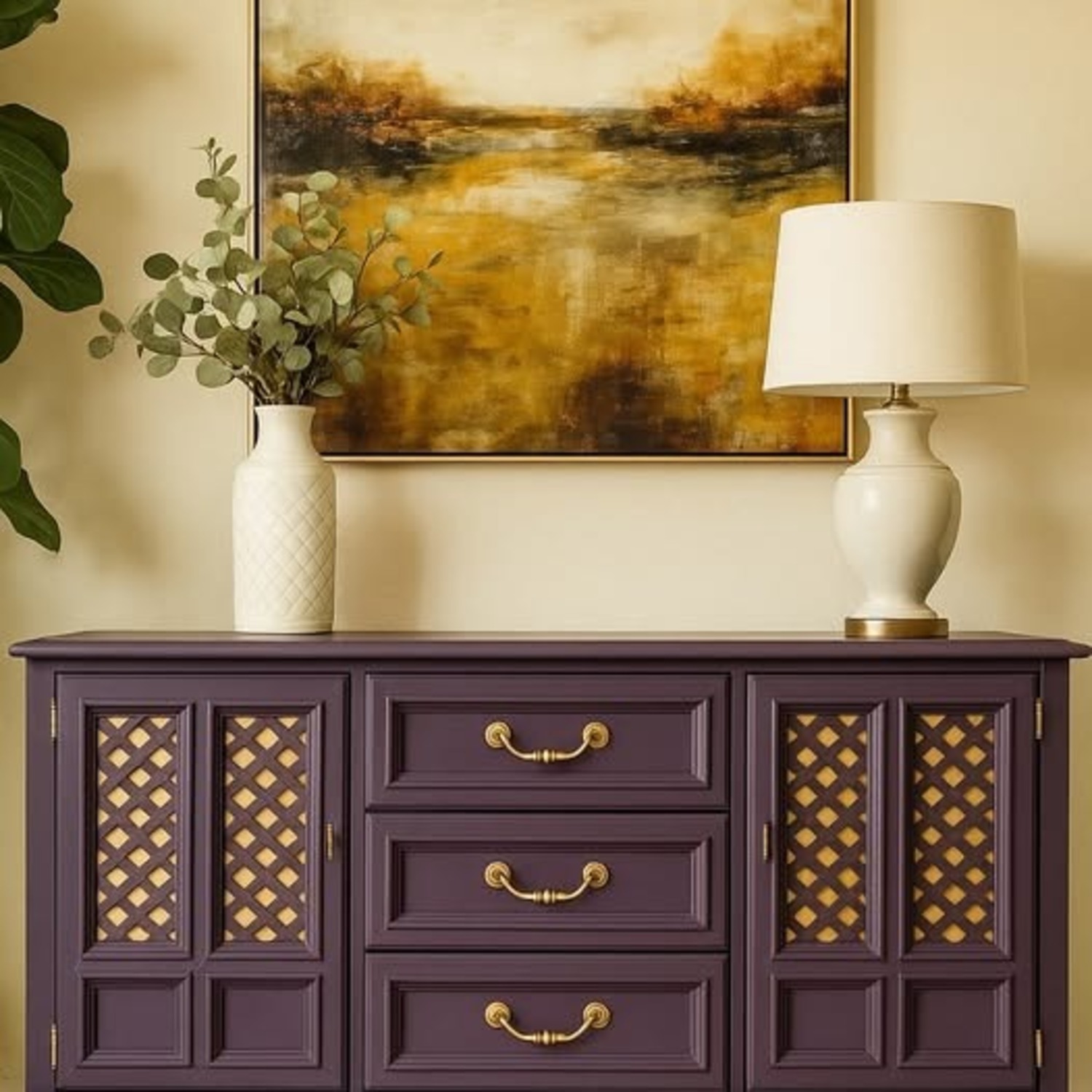 Drexel Esperanto Purple Wood Sideboard - image-6