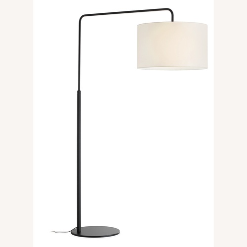 Used Room & Board Light Gray Metal Floor Lamp for sale on AptDeco