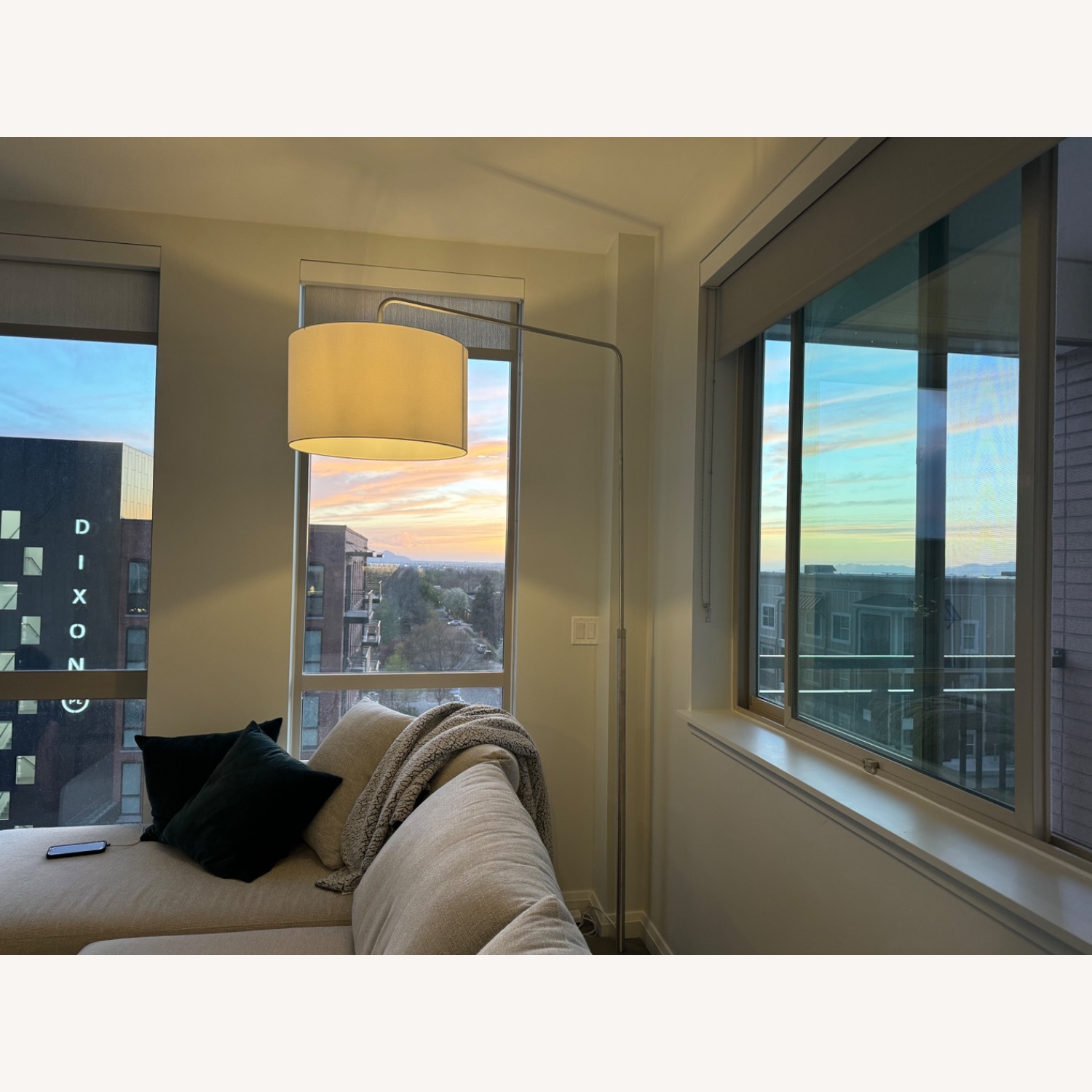 Room & Board Light Gray Metal Floor Lamp - image-3