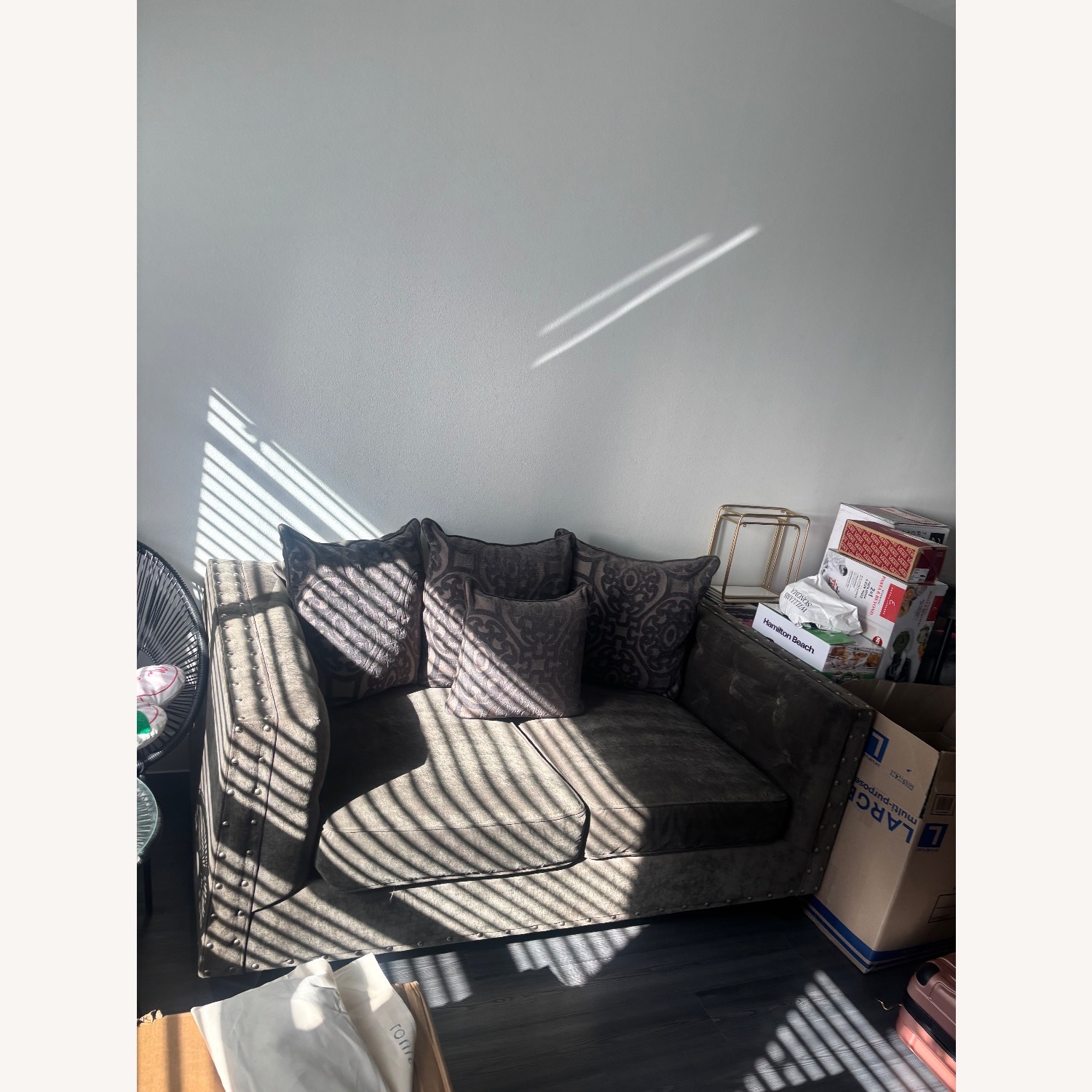 Ashley Dark Gray Sofa - image-2