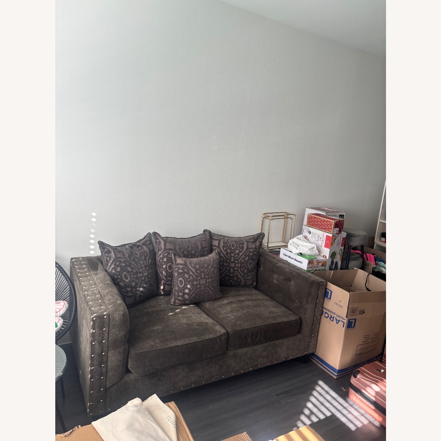 Ashley Dark Gray Sofa - image-1