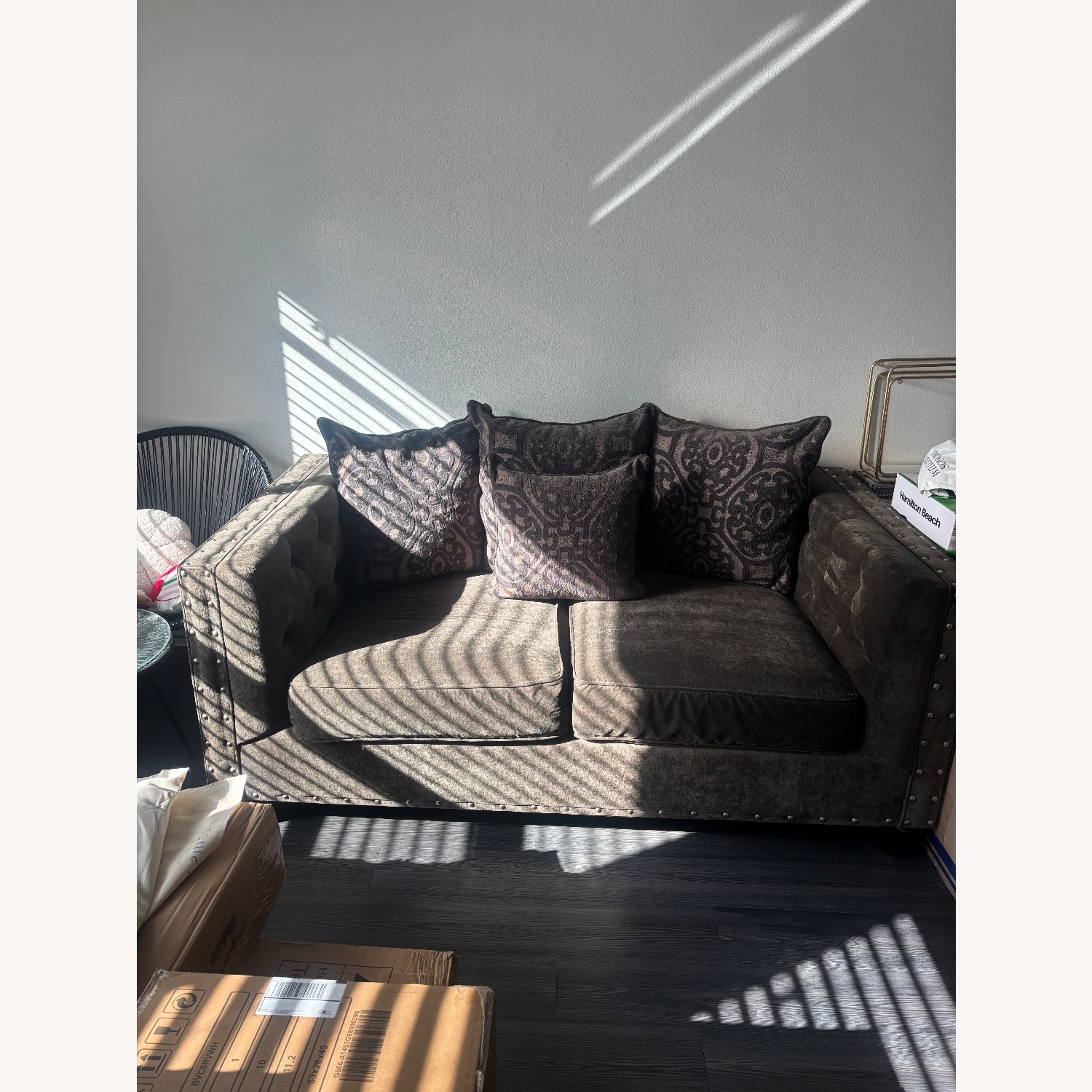 Ashley Dark Gray Sofa - image-4