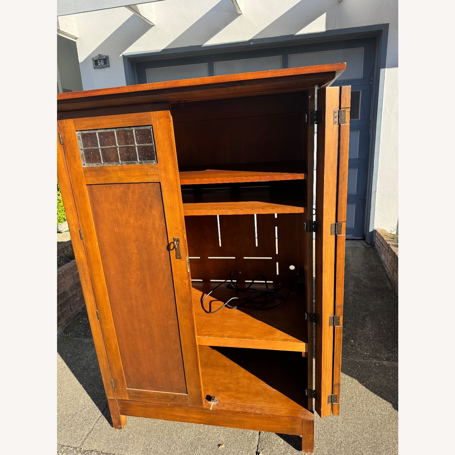 Crate & Barrel Mission Style TV Armoire  - image-11