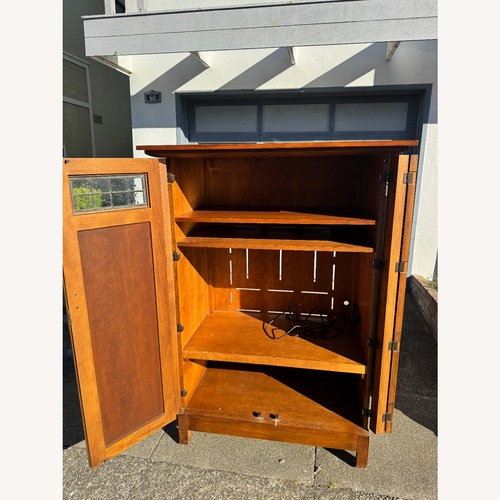 Used Crate & Barrel Mission Style TV Armoire  for sale on AptDeco