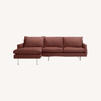 Room & Board Performance Velvet 2 Piece Sectional