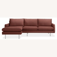 Room & Board Performance Velvet 2 Piece Sectional