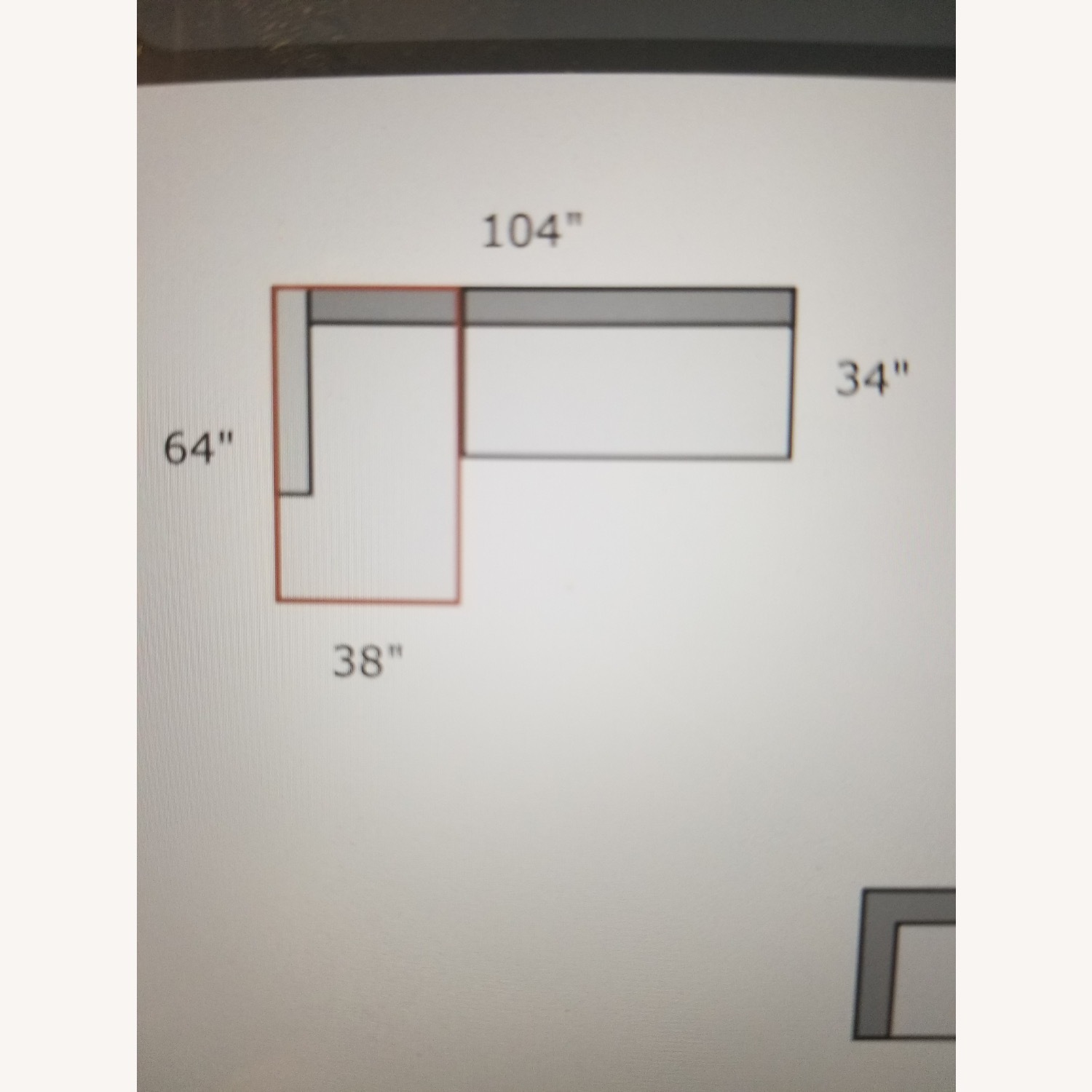 Room & Board Performance Velvet 2 Piece Sectional - image-5