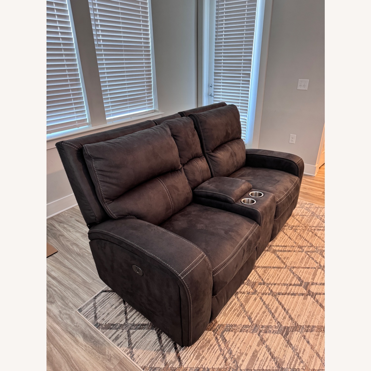 Value City Furniture Dark Gray 2 Piece Sectional - image-2