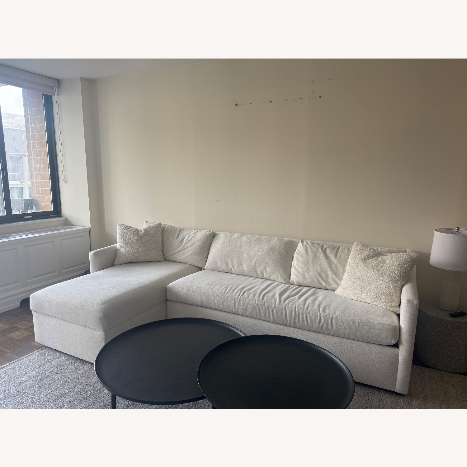 Article Landry White Fabric Sleeper Sofa - image-2