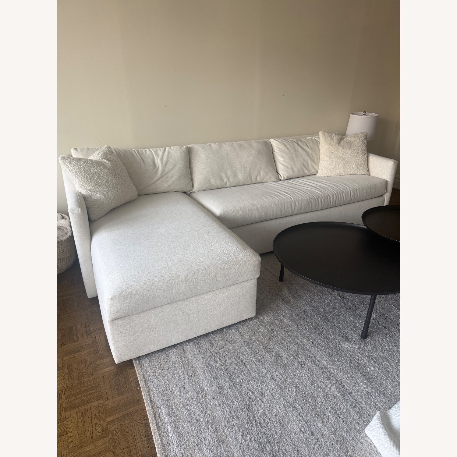 Article Landry White Fabric Sleeper Sofa - image-1