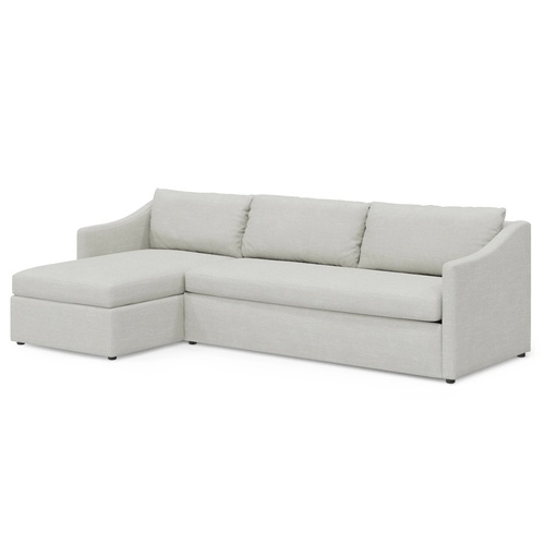 Used Article Landry White Fabric Sleeper Sofa for sale on AptDeco