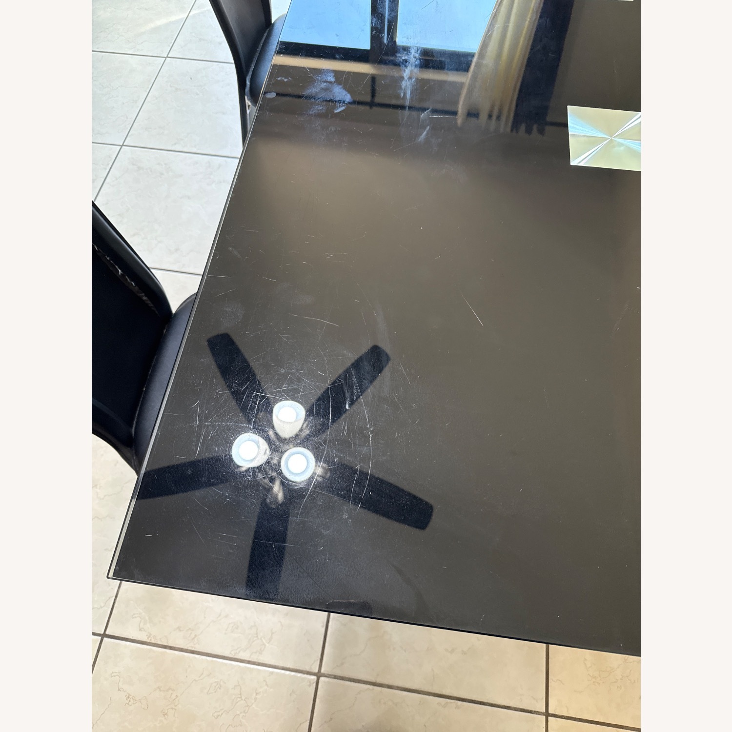 Black Glass Dining Table - image-4
