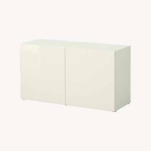 Used IKEA Besta White Sideboard for sale on AptDeco