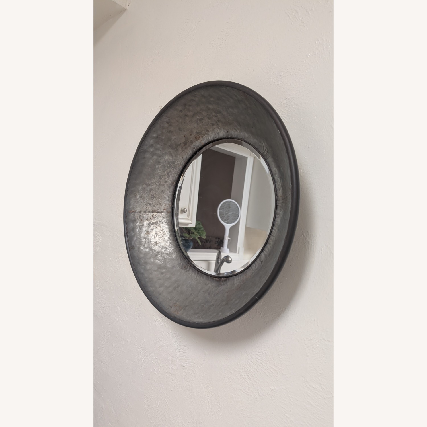 Vintage/Antique Finds Silver Metal Wall Mirror - image-1