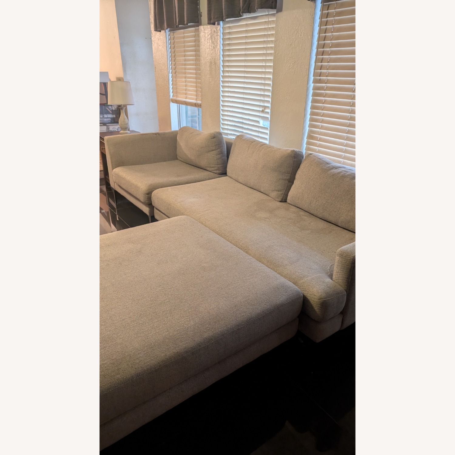 West Elm Andes Light Gray 3+ Piece Sectional - image-1