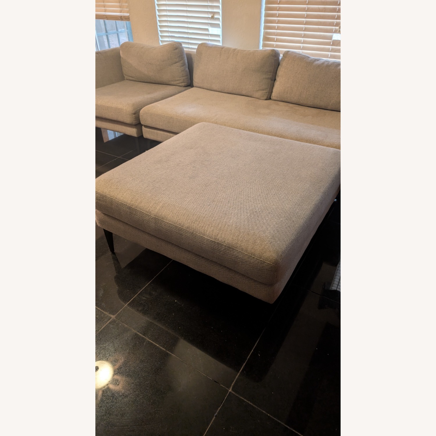 West Elm Andes Light Gray 3+ Piece Sectional - image-4