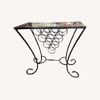 Vintage/Antique Finds Blue Iron Side Table