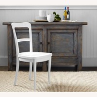 Pottery Barn Cline Dining Chair Set of 2, White