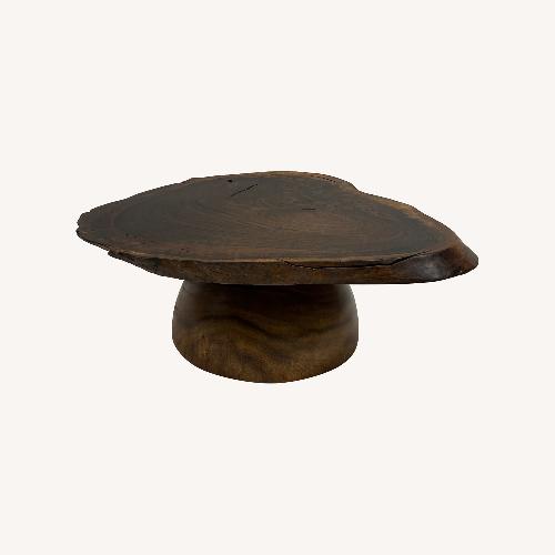 Used Live Edge Black walnut Wood Coffee Table for sale on AptDeco