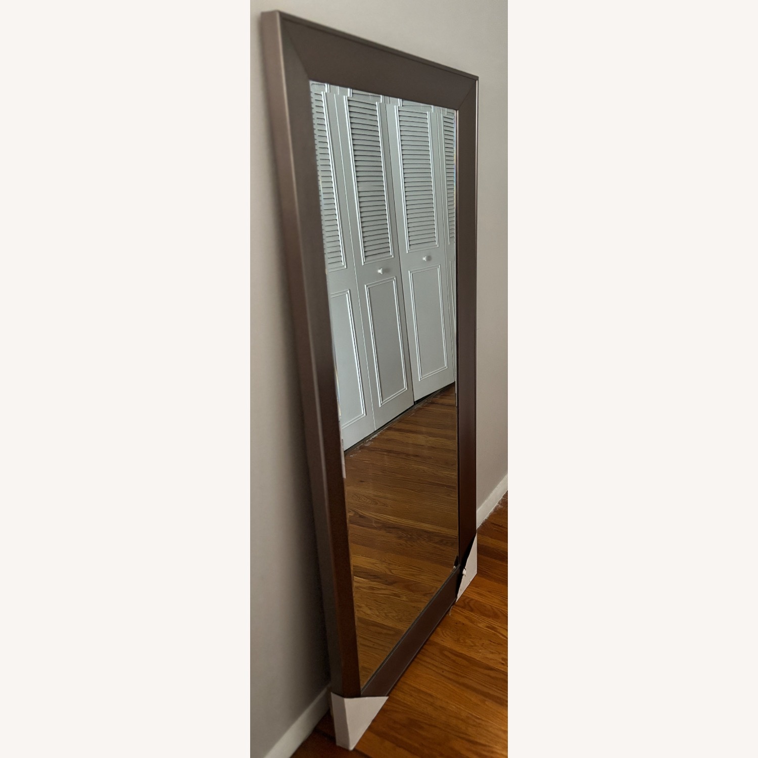 Pottery Barn Silver Metal Wall Mirror - image-1