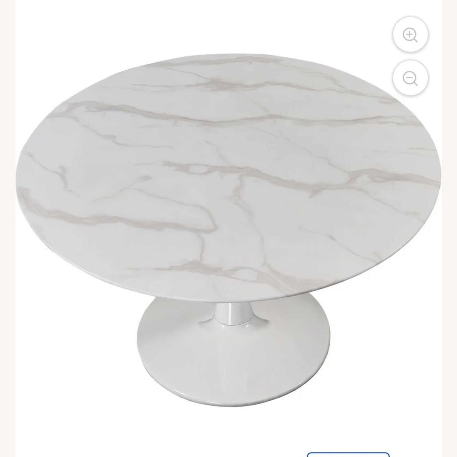 Home Meridian White Marble Dining Table - image-3
