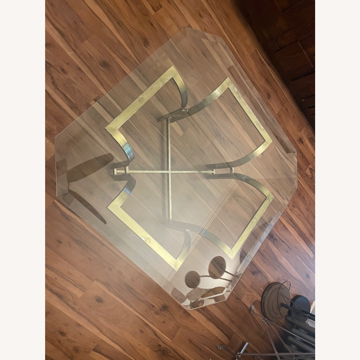 Gold Mid Century Coffee Table - image-4