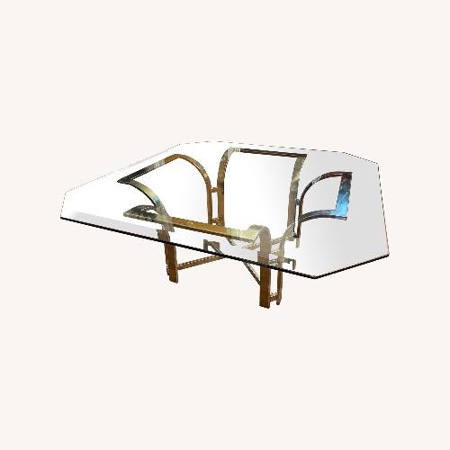 Used Gold Mid Century Coffee Table for sale on AptDeco