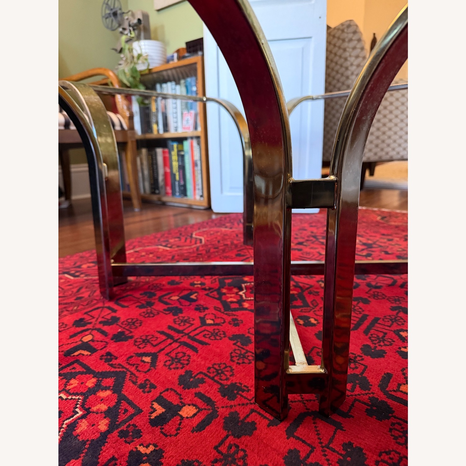 Gold Mid Century Coffee Table - image-6